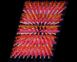 (The structure of the mineral kaolinite.)