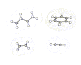 (Butane, benzene, ethylene and acetlylene.)