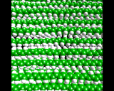 (A packed assembly of polyacetylene molecules.)