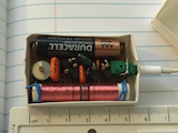 (A 1.5 volt (AAA battery) am receiver)