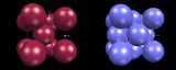 (Metals are three dimensional ordered arrangements of atoms; atoms arranged in arrays at the atomic level as shown here.)